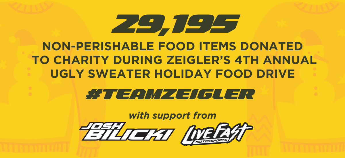 Zeigler Racing Items Donated To Charity During Zeiglers Th