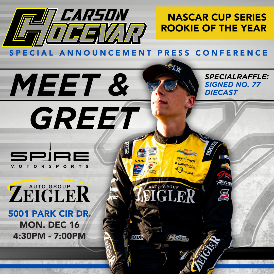 Zeigler Hosts Press Conference, Carson Hocevar Meet & Greet